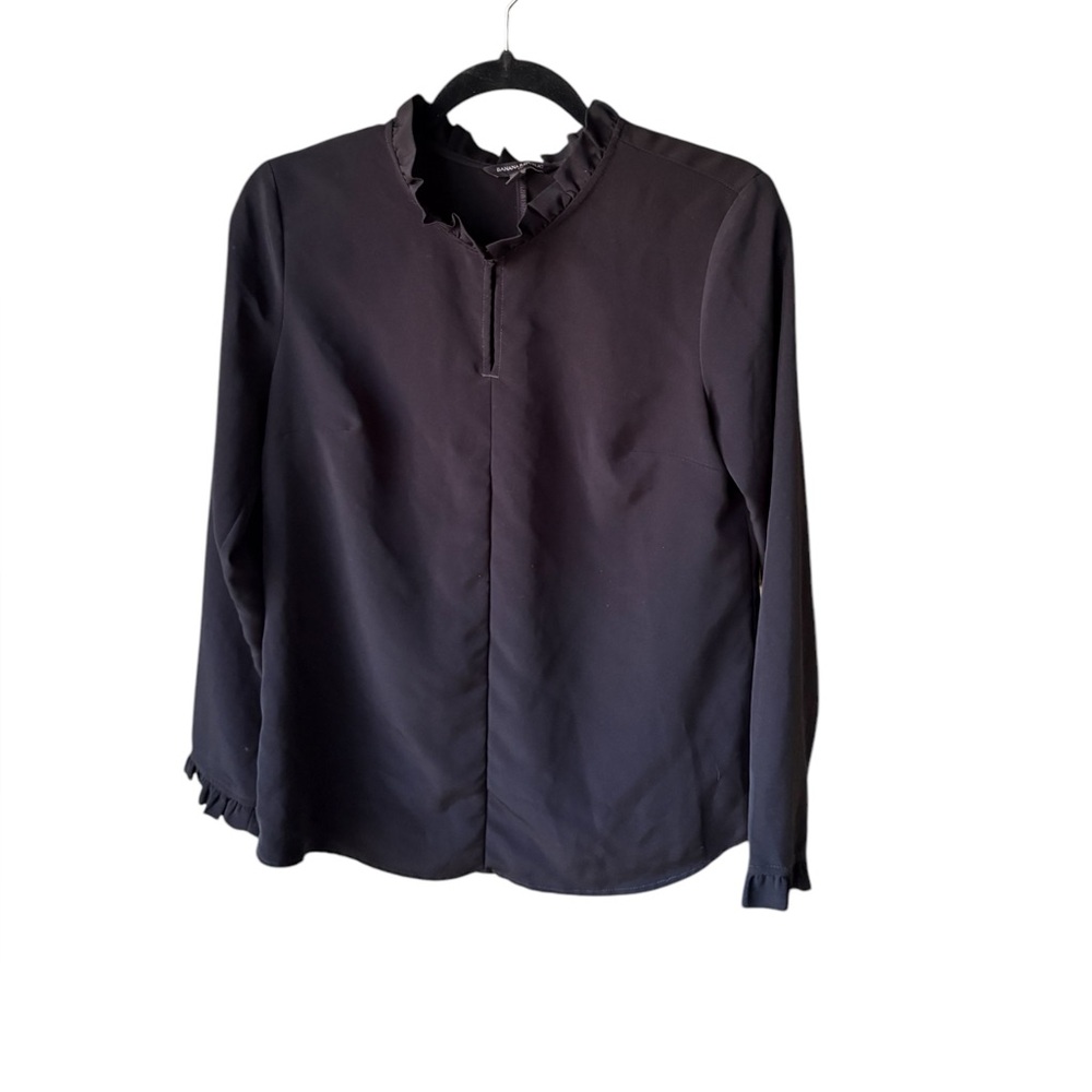 Banana Republic Women’s Black Long Sleeve Blouse Top Sz S